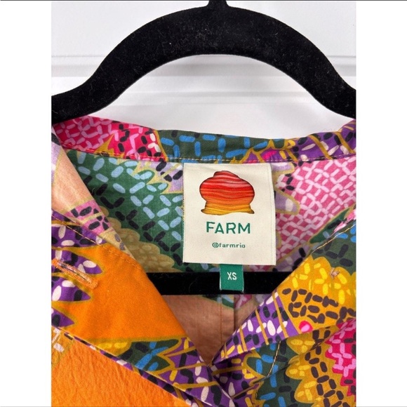 FARM Rio Colorful Orange Mini Dress - Picture 5 of 6